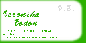 veronika bodon business card